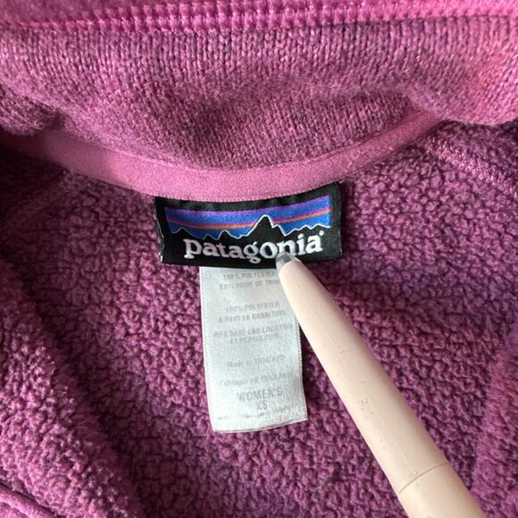 Patagonia Fleece Jacket Womens XS Purple Better Sweater Half Zip Pullover Hiking - Picture 3 of 9